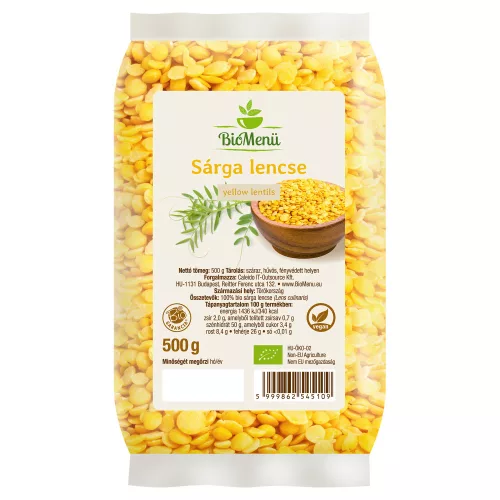 BioMenü BIO SÁRGA LENCSE 500 g