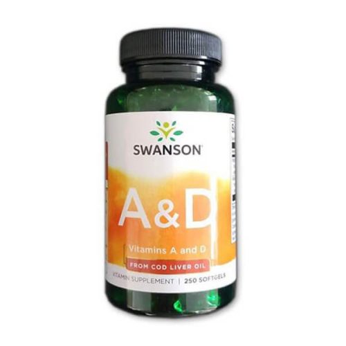 Swanson A&D VITAMIN halolajból A-5000NE+ D-400NE 250 ct