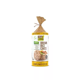   Rice Up Szelet napraforgómaggal 120g puffasztott teljes kiőrlésű barna rizs