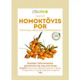   Elite Pet Homoktövis por 100g 100% (gyümölcshús, héj, mag, levél, kéreg)