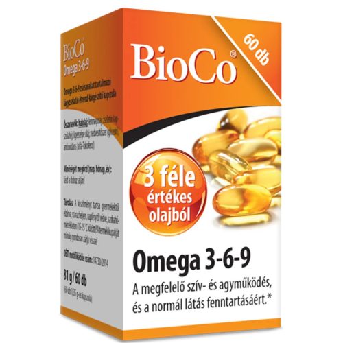 BioCo Omega 3-6-9 60db lágyzselatin ct