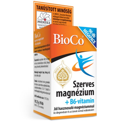 BioCo Szerves Mg+B6-vitamin 90db ct