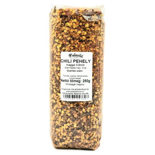 Paleolit Chili pehely maggal 3-5mm 250g Chili crushed 3-5mm (25% seeds)