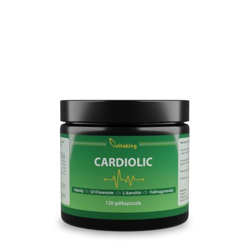 Vitaking Cardiolic (120) gélct Halolaj + Q10 + L-karnitin + Fokhagyma