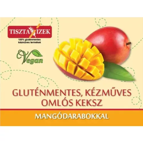Omlós keksz mangódarabokkal 150g Tiszta Ízek gluténmentes, kézműves