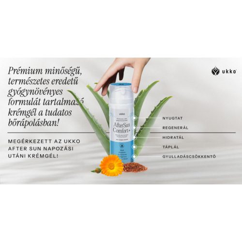 UKKO AfterSun Comfort+ 150ml napozás utáni krémgél, Panthenol Komplex