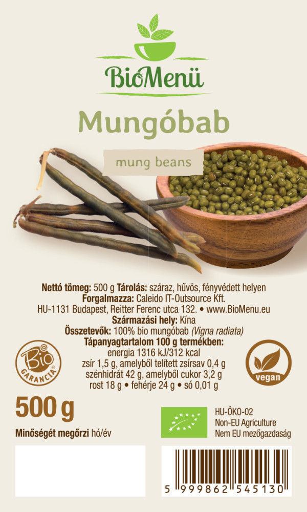 BioMenü BIO MUNGÓBAB 500 g